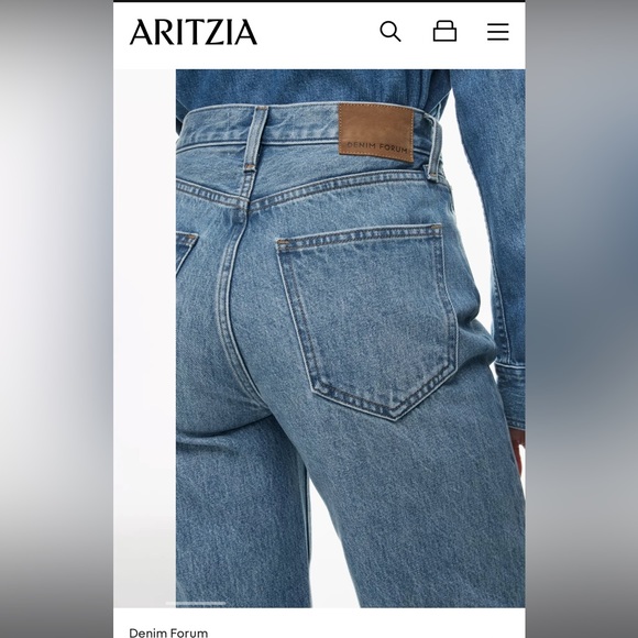 Denim Forum Jeans The Farrah from Aritzia Size 29 - Picture 2 of 4